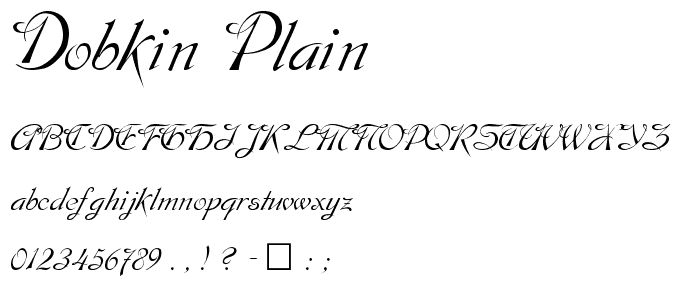 Dobkin Plain font